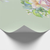 Blush Roos ompakken papier (Hoek)