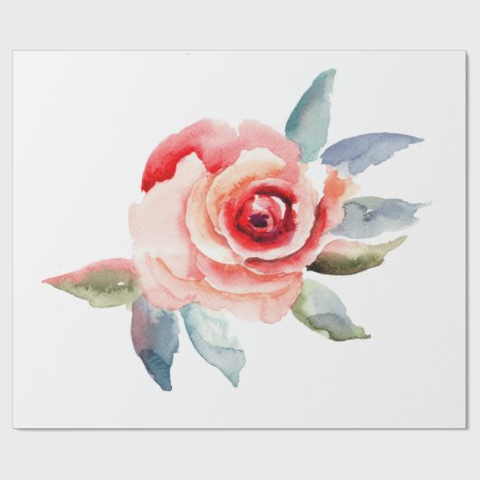 Blush Roos ompakken papier (Vlak)