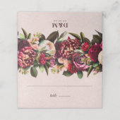 Blush Roos Plaatskaartje (Buitenkant ongevouwen)