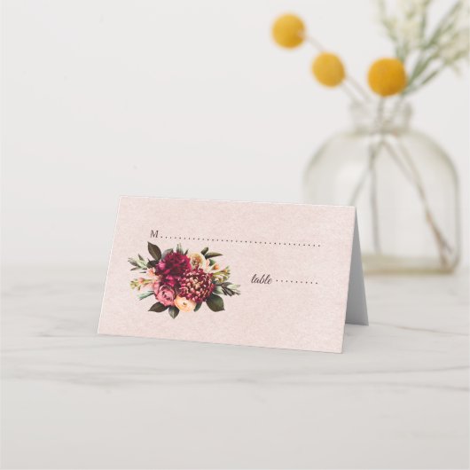 Blush Roos Plaatskaartje (Voorkant)