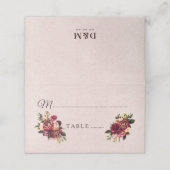 Blush Roos Plaatskaartje (Buitenkant ongevouwen)