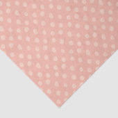 Blush Roos Polka Dot Tissuepapier (Detail)