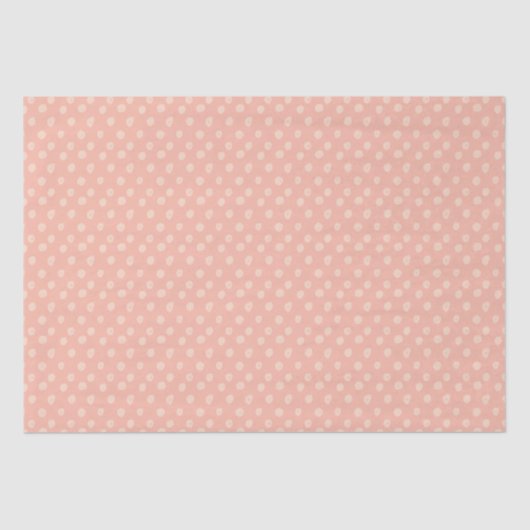 Blush Roos Polka Dot Tissuepapier (Voorkant)