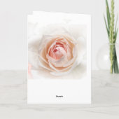 Blush Roos Roos Gold Birthday Kaart (Achterkant)