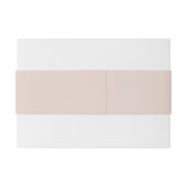 Blush Roos roze band Uitnodigingen Wikkel (Achterkant Voorbeeld)
