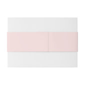 Blush Roos roze band Uitnodigingen Wikkel (Achterkant Voorbeeld)