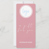 BLUSH ROOS ROZE BUSINESS LOGO CADEAUBON (Voorkant)