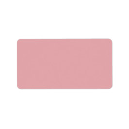 Blush Roos Roze Effen Kleur | Klassiek | Elegant Etiket