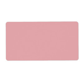 Blush Roos Roze Effen Kleur | Klassiek | Elegant Etiket