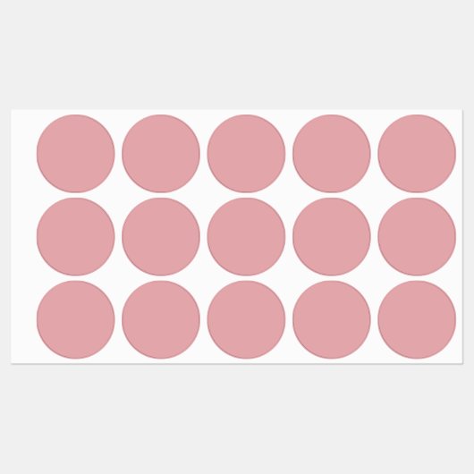 Blush Roos Roze Effen Kleur | Klassiek | Elegant Labels (Vel)