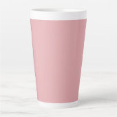 Blush Roos Roze Effen Kleur | Klassiek | Elegant Latte Mok (Voorkant)