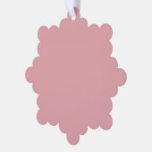 Blush Roos Roze Effen Kleur | Klassiek | Elegant Ornament Kaart (Links)