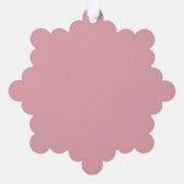 Blush Roos Roze Effen Kleur | Klassiek | Elegant Ornament Kaart (Achterkant)