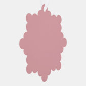 Blush Roos Roze Effen Kleur | Klassiek | Elegant Ornament Kaart (Rechts)