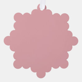 Blush Roos Roze Effen Kleur | Klassiek | Elegant Ornament Kaart