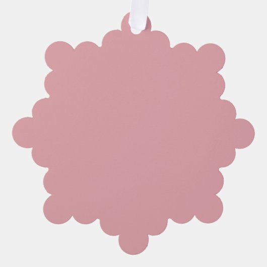 Blush Roos Roze Effen Kleur | Klassiek | Elegant Ornament Kaart (Voorkant)