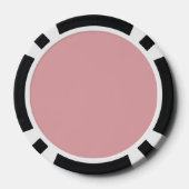 Blush Roos Roze Effen Kleur | Klassiek | Elegant Poker Chips (Achterkant)