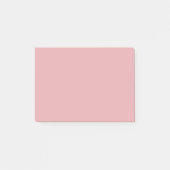 Blush Roos Roze Effen Kleur | Klassiek | Elegant Post-it® Notes (Voorkant)