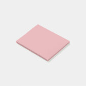 Blush Roos Roze Effen Kleur | Klassiek | Elegant Post-it® Notes (Schuin)
