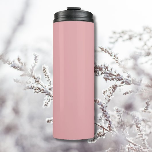 Blush Roos Roze Effen Kleur | Klassiek | Elegant Thermosbeker