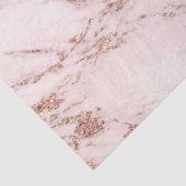 Blush Roos Roze Glitter Marble Modern Tissuepapier (Detail)