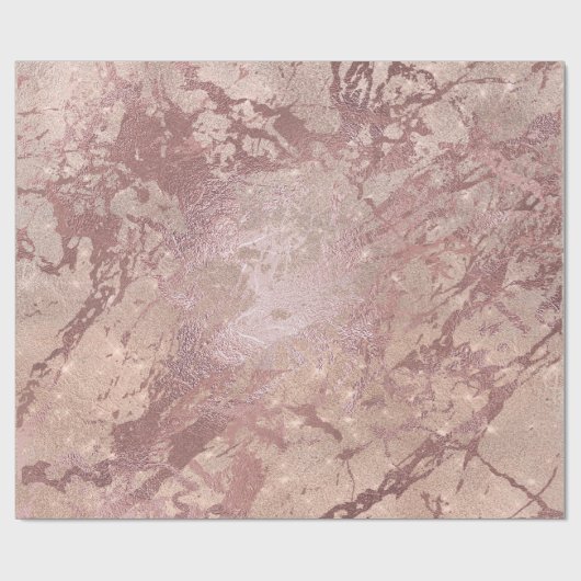 Blush Roos Roze Marmer Glanzende Vonk Poeder Textu Cadeaupapier (Vlak)