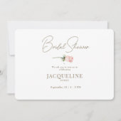 Blush Roos Stem Vrijgezellenfeest Kaart (Voorkant)