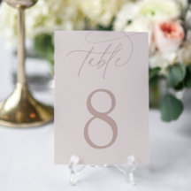 Blush + Roos Taupe | Eenvoudig elegant script