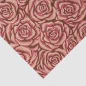 Blush Roos Tissuepapier (Detail)