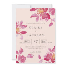 Blush Roos Waterverf Modern Bruiloft