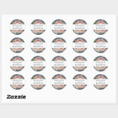 Blush Roos Wedding Ronde Sticker (Vel)