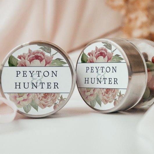 Blush Roos Wedding Ronde Sticker