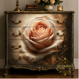 Blush Rose Center Decoupage Vloeipapier Tissuepapier