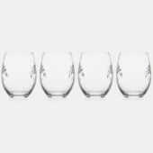 Blush Rose “Cheers to Love” Wijnglas Zonder Voet (Rechts)