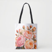 Blush Rose Garden Tote Bag (Voorkant)