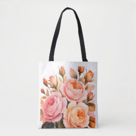 Blush Rose Garden Tote Bag