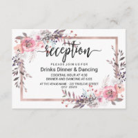 Blush & Rose Goud Omlijst Bloemstuk Bruiloftsrecep