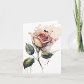 Blush Rose Love Card Bedankkaart (Voorkant)