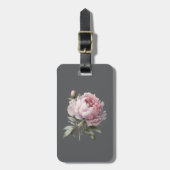 Blush Rose Luggage Tag — Lumina & Ash Collection Bagagelabel (Voorkant verticaal)