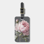 Blush Rose Luggage Tag — Lumina & Ash Collection Bagagelabel (Voorkant verticaal)