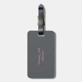 Blush Rose Luggage Tag — Lumina & Ash Collection Bagagelabel