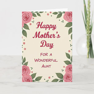 Blush Rose Moeder Cadeau Kaart