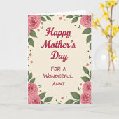 Blush Rose Moeder Cadeau Kaart (Gele Bloem)