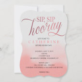 Blush & Rose namaal folie, proost bruiloftsfeest Kaart (Voorkant)