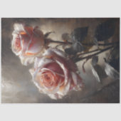 Blush Rose Pair Decoupage Tissuepapier (Voorkant)