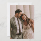 Blush Rose & Peach Floral Wedding Invitation Kaart (Achterkant)