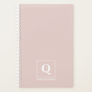 Blush Rose Personalized 2026 Planner