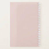 Blush Rose Personalized 2026 Planner  (Achterkant)