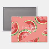 Blush Rose Red Green Watermelons Magneet (Voorkant / Achterkant)
