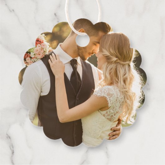 Blush Rose-Themed Elegant Wedding Bedankjes Labels (Achterkant)